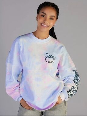 Disney Parks Grogu Baby Yoda Spirit Jersey Tie Dye Long Sleeve Size Small